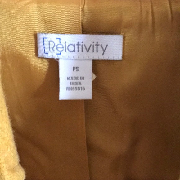 Mustard Color Peacoat - Picture 2 of 5